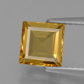 Berilo dorado oro natural de 1,18 ct, cuadrado, VVS-VS