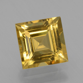 Berilo dorado oro natural de 1,45 ct, cuadrado, VVS-VS