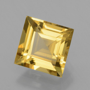 Berilo dorado oro natural de 1,45 ct, cuadrado, VVS-VS