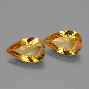 Gemas de berilo dorado oro natural de  ct, en forma de pera, VS