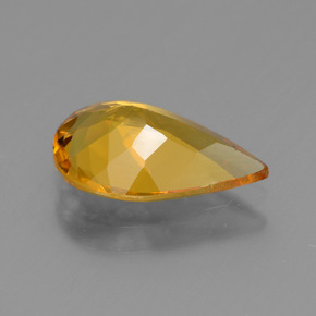 Berilo dorado oro natural de 1,95 ct, en forma de pera, VVS-VS