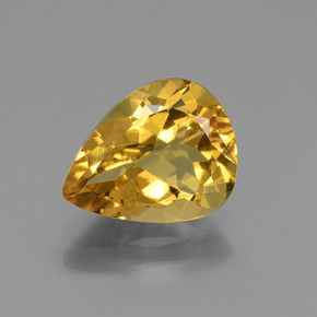 Berilo Dorado Dorado amarillo natural de 2.11 ct, En forma de pera, VVS