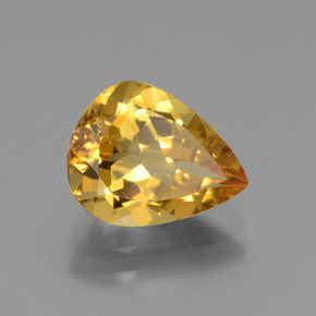 Berilo Dorado Dorado amarillo natural de 2.11 ct, En forma de pera, VVS
