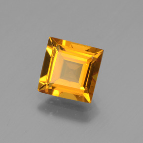 Berilo dorado oro natural de 1,41 ct, cuadrado, VVS-VS