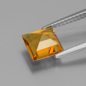 Berilo dorado oro natural de 1,41 ct, cuadrado, VVS-VS