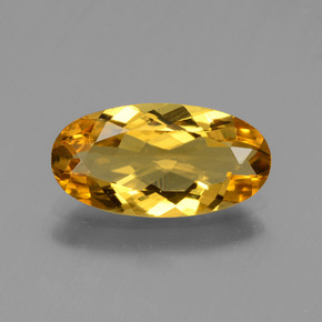 Berilo Dorado Dorado amarillo natural de 1.60 ct, Corte Óvalo, VVS-VS