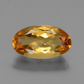 Berilo dorado amarillo natural de 1,74 ct, corte óvalo, VS