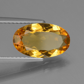 Berilo dorado amarillo natural de 1,94 ct, corte óvalo, VVS-VS