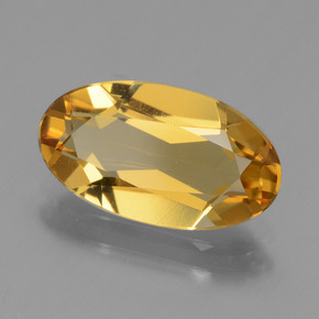 Berilo dorado oro natural de 1,99 ct, corte óvalo, VVS-VS