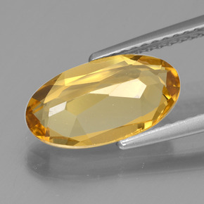 Berilo dorado oro natural de 1,99 ct, corte óvalo, VVS-VS