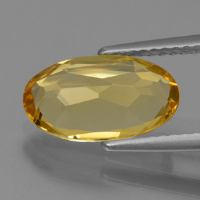 Berilo dorado dorado natural de 2,25 ct, corte óvalo, VVS-VS