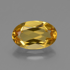 Berilo dorado dorado amarillo natural de 2,22 ct, corte óvalo, VVS-VS
