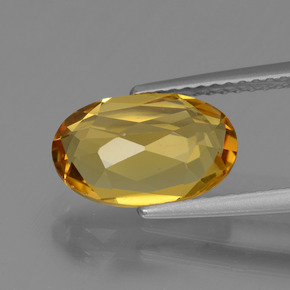 Berilo dorado dorado amarillo natural de 2,22 ct, corte óvalo, VVS-VS