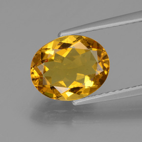 Berilo Dorado Dorado amarillo natural de 2.16 ct, Corte Óvalo, VVS-VS