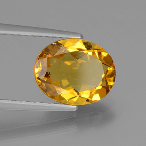 Berilo Dorado Dorado amarillo natural de 2.16 ct, Corte Óvalo, VVS-VS