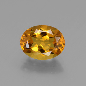 Berilo dorado oro natural de 1,74 ct, corte óvalo, VVS-VS