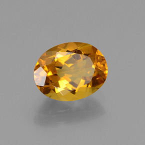 Berilo dorado oro natural de 1,74 ct, corte óvalo, VVS-VS