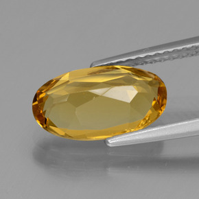 Berilo Dorado Dorado oscuro natural de 2.29 ct, Corte Óvalo, VVS-VS