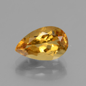 Berilo Dorado Dorado amarillo natural de 2.18 ct, En forma de pera, VVS-VS