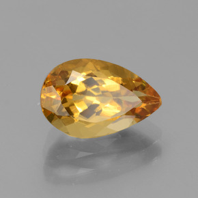 Berilo Dorado Dorado amarillo natural de 2.18 ct, En forma de pera, VVS-VS