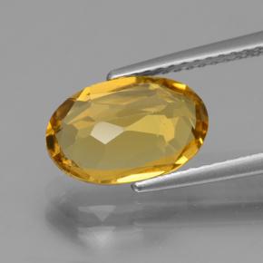 Berilo dorado dorado natural de 2,29 ct, corte óvalo, VVS-VS