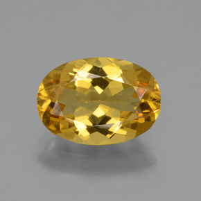 Berilo Dorado Dorado amarillo natural de 1.85 ct, Corte Óvalo, VVS-VS
