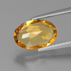 Berilo dorado amarillo natural de 2,18 ct, corte óvalo, VVS-VS