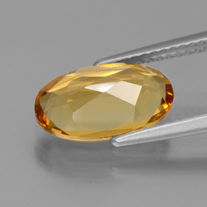 Berilo dorado oro natural de 2,50 ct, corte óvalo, VVS-VS