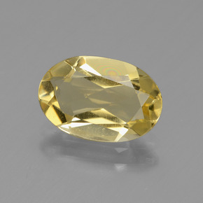 Berilo dorado amarillo natural de 1,97 ct, corte óvalo, VVS-VS