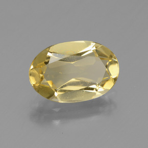 Berilo dorado amarillo natural de 1,97 ct, corte óvalo, VVS-VS