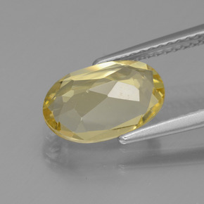 Berilo dorado amarillo natural de 1,97 ct, corte óvalo, VVS-VS