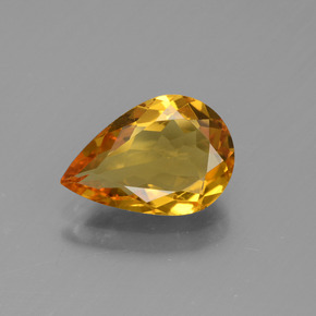 Berilo Dorado Dorado amarillo natural de 1.39 ct, En forma de pera, VVS