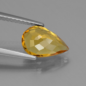 Berilo Dorado Dorado amarillo natural de 1.39 ct, En forma de pera, VVS