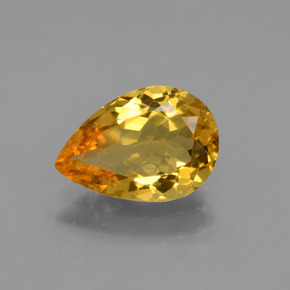 Berilo Dorado Dorado amarillo natural de 1.55 ct, En forma de pera, VVS