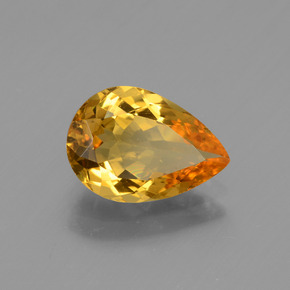 Berilo Dorado Dorado amarillo natural de 1.55 ct, En forma de pera, VVS