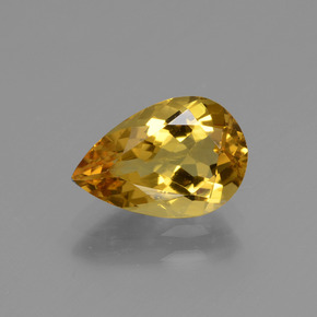 Berilo Dorado Dorado amarillo natural de 1.49 ct, En forma de pera, VVS