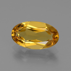 Berilo dorado naranja natural de 2,26 ct, corte óvalo, VVS-VS