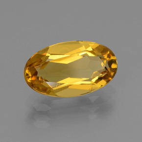 Berilo dorado naranja natural de 2,26 ct, corte óvalo, VVS-VS