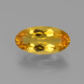 Berilo dorado amarillo natural de 1,82 ct, corte óvalo, VVS-VS