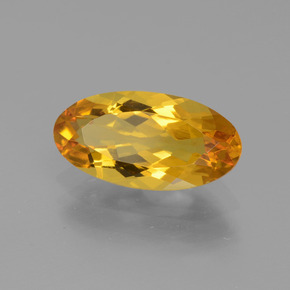Berilo dorado amarillo natural de 1,82 ct, corte óvalo, VVS-VS