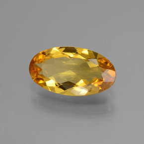 Berilo dorado amarillo natural de 1,42 ct, corte óvalo, VVS-VS