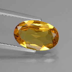 Berilo dorado amarillo natural de 1,73 ct, corte óvalo, VVS-VS