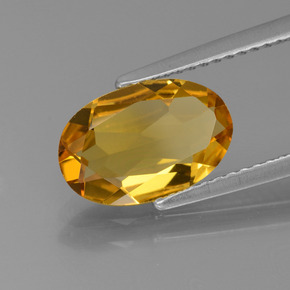 Berilo dorado amarillo natural de 1,73 ct, corte óvalo, VVS-VS