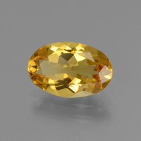 Berilo dorado amarillo natural de 1,74 ct, corte óvalo, VVS-VS