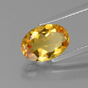 Berilo Dorado Dorado amarillo natural de 1.81 ct, Corte Óvalo, VVS-VS