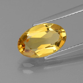 Berilo Dorado Dorado amarillo natural de 1.98 ct, Corte Óvalo, VVS-VS