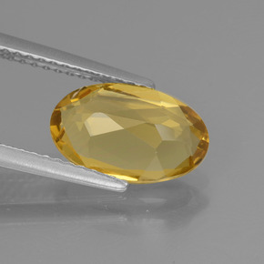 Berilo Dorado Dorado amarillo natural de 1.98 ct, Corte Óvalo, VVS-VS