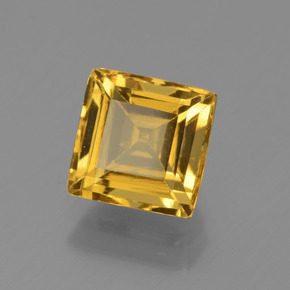 Berilo dorado amarillo natural de 1,77 ct, cuadrado, VVS-VS