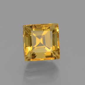 Berilo dorado oro natural de 1,92 ct, cuadrado, VVS-VS