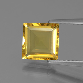 Berilo dorado oro natural de 1,50 ct, cuadrado, VVS-VS